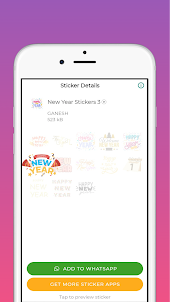 New Year Stickers 2024