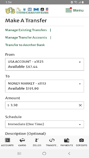 UCB Mobile Banking Screenshot 4 - AppWisp.com