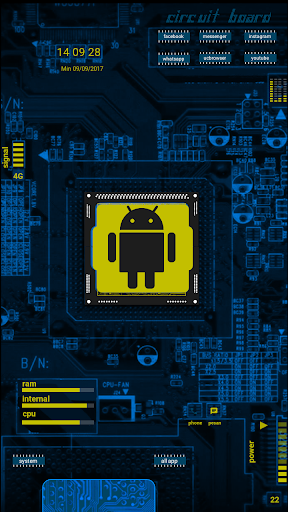Circuit Board KLWP Theme Screenshot 1 - AppWisp.com
