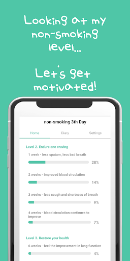 super simple non-smoking diary Screen 2