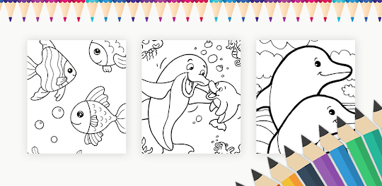 Dolphin Coloring Games