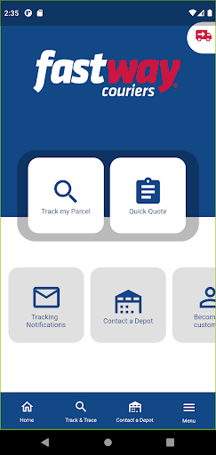 Android application Fastway Couriers South Africa screenshort