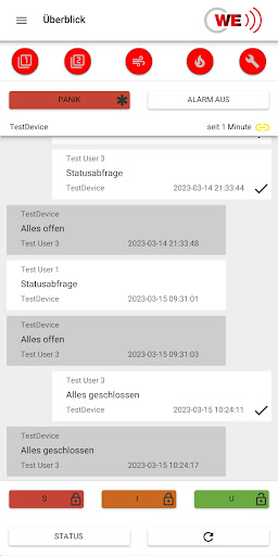 Android application WE Alarm screenshort