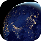 Night Earth From Space LWP icon
