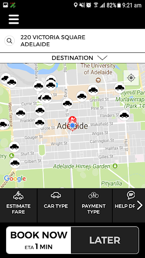 Android application Suburban Taxis Adelaide screenshort