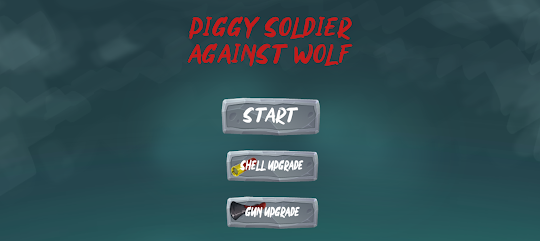 Piggy Soldier Against Wolf