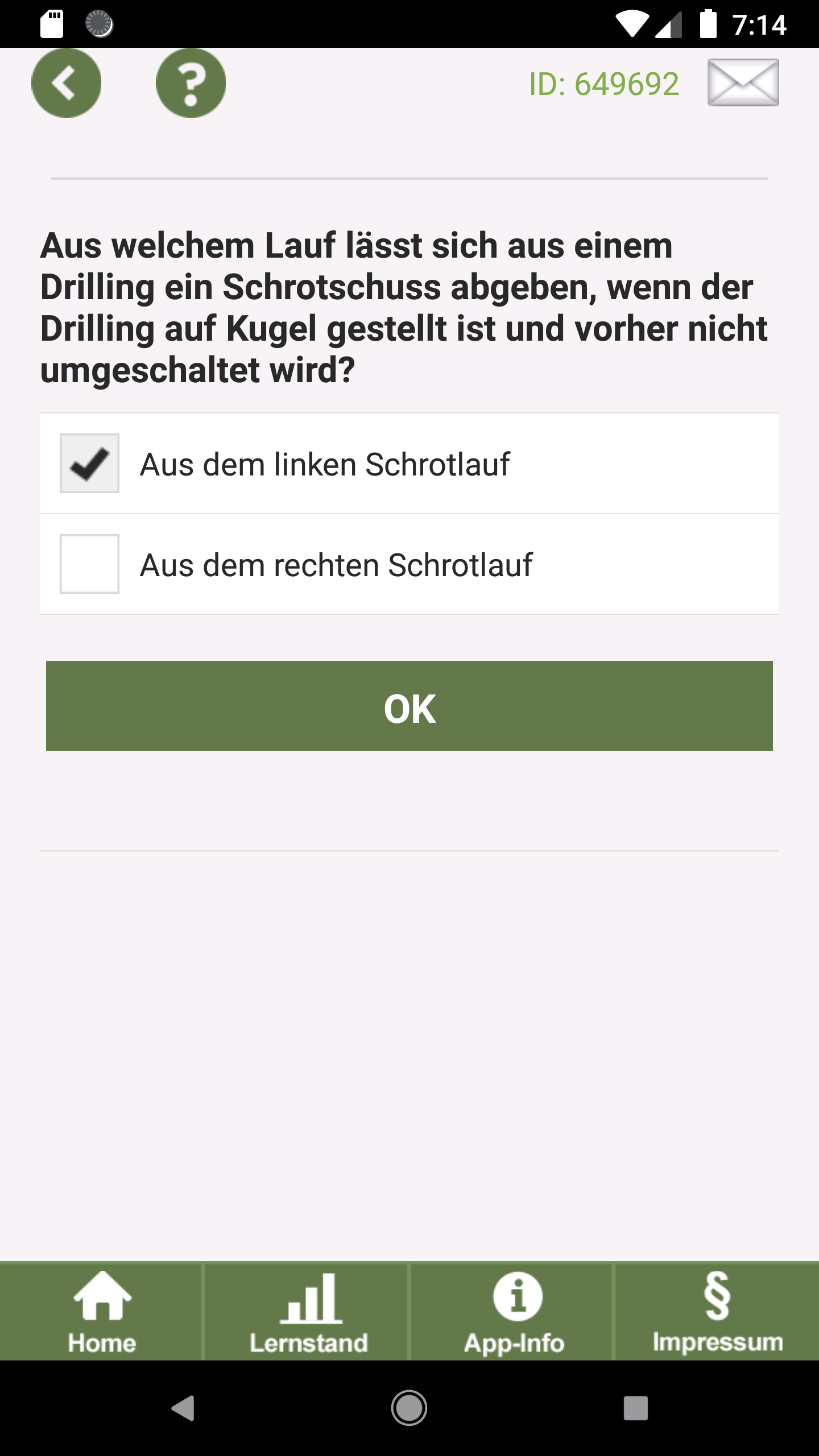Android application Jagdprüfung - Bayern screenshort