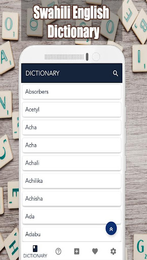 Android application Swahili English Dictionary screenshort