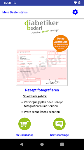 Android application diabetikerbedarf screenshort