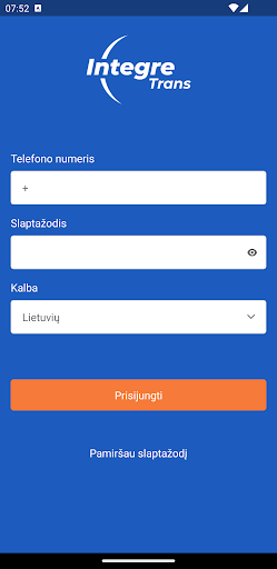 IntegreTrans Driver Screen 2