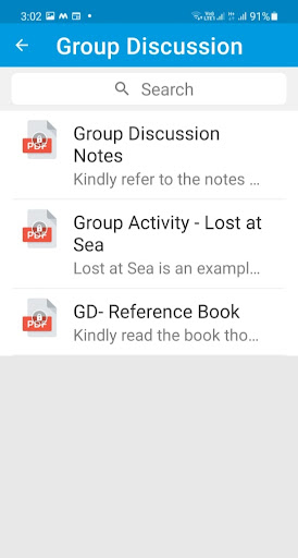 Android application Airline Academy India screenshort