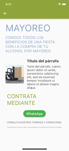 Android application Ikel Drinks Alpha screenshort