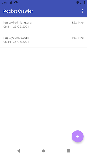 Android application Pocket Crawler screenshort