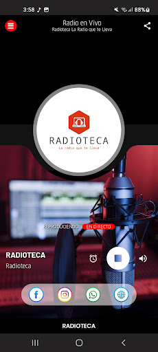 Android application Radioteca screenshort
