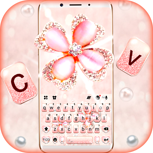 Glitter Clover Keyboard Theme logo
