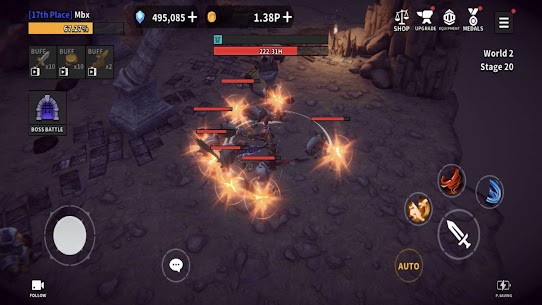 Dungeon Knight: 3D Idle RPG v2.2.1 MOD APK (Unlimited Money/Unlocked)  Free For Android 8