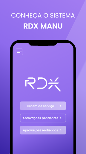 Android application RDX Manu Aprovador screenshort
