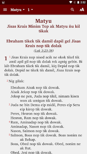 Android application Minimib - Bible screenshort