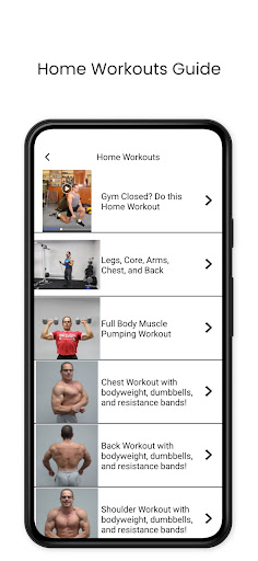 Total Fitness Bodybuilding App Screen 2