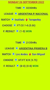 Fixed Matches Only