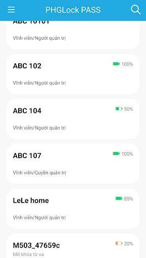 Android application PHGLock PASS screenshort