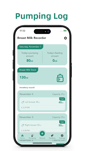 Milk Tracker - Pump and Feed Log
