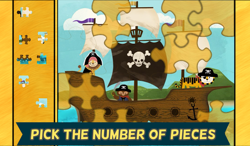 Screenshot of Pirate Preschool Puzzle Game