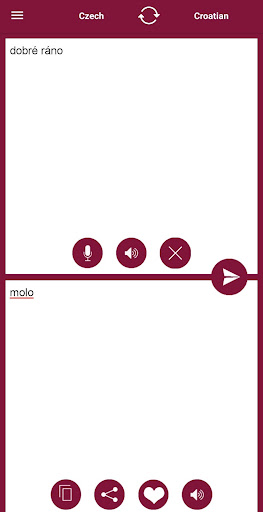 Android application Czech - Croatian Translator screenshort