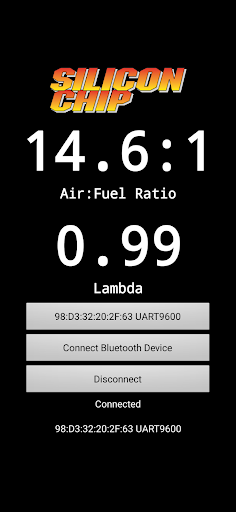 Android application Silicon Chip WFMD BT interface screenshort