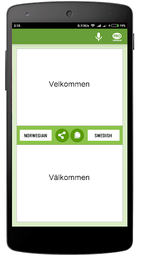 Android application Norsk-svensk Overs screenshort