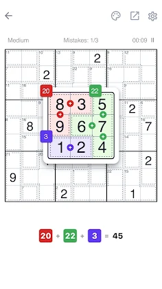 Killer Sudoku - Puzzle Games - Screenshot 3