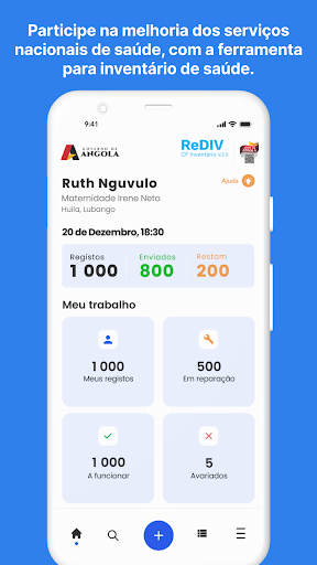 Android application ReDIV CF Inventário screenshort