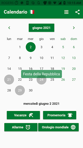 Android application Calendario Italiano 2024 screenshort