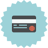 Credit card generator with CVV icon