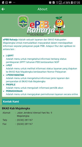 ePBB Raharja Kab Majalengka Screen 3