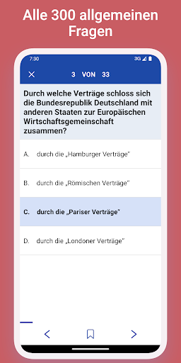 Einbürgerungstest Trainer Screen 2
