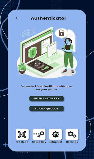 SecureSteps: 2FA Authenticator Screen 2