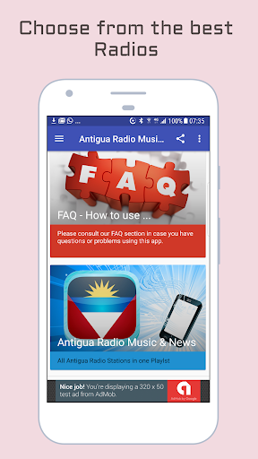 Android application Antigua Radio Music & News screenshort