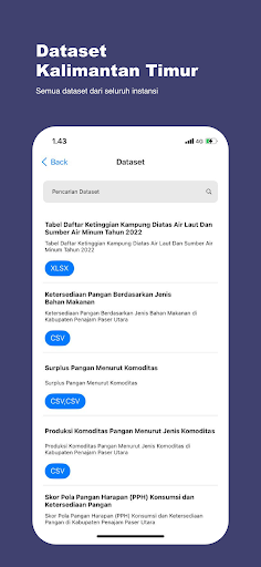 Android Satu Data Kaltim Screen 2