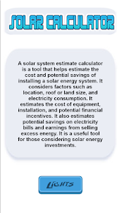 Solar Power Calculator