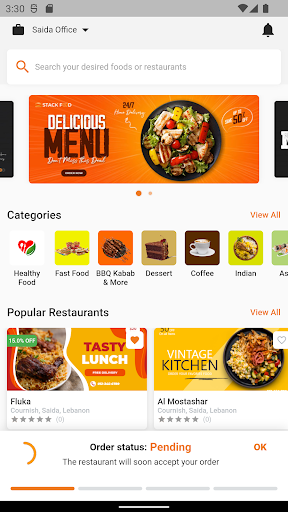 Android application makeSense Food screenshort