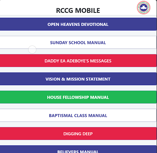 RCCG Mobile Screen 3