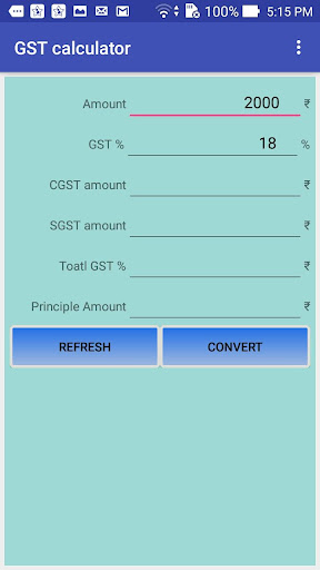 GST Calculator Screen 2