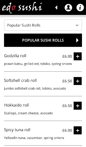 Edo Sushi Screen 2