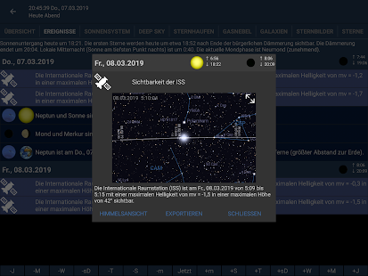 Mobile Observatory Astronomie Screenshot