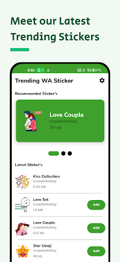 Trending WA Sticker Screen 2