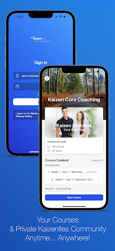Android application Kaizenites screenshort