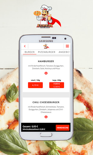 Aichtaler Pizzaservice Screen 2