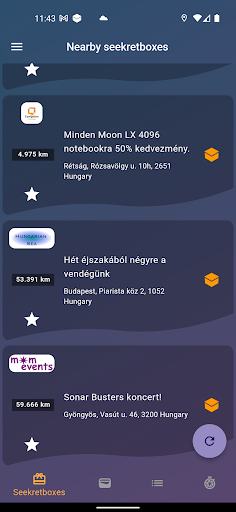 Android application SeekretBox screenshort