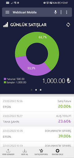Webticari Mobile Screen 3
